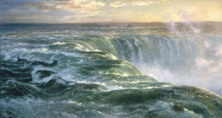 Louis Remy Mignot Niagara Norge oil painting art